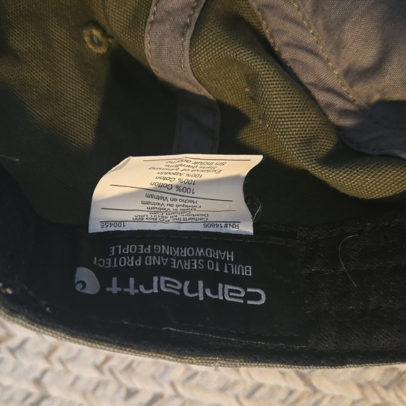 Carhartt Odessa Green Baseball Cap - Picture 3 of 3